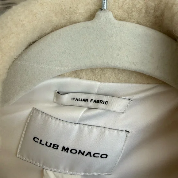 Club Monaco Cream Trench Coat - Picture 3 of 3